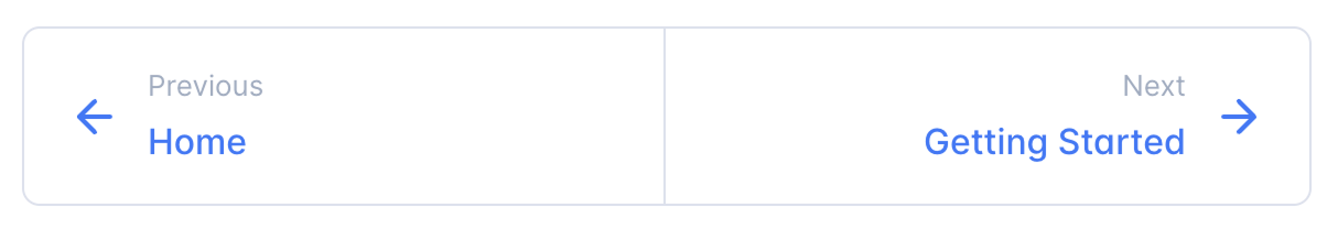 Previous and Next page sequencing navigation